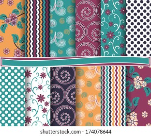 Vetor abstrato de papel scrapbook 