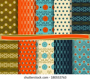 abstract vector set of scrapbook paper