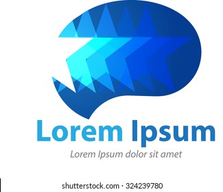 Abstract vector, Shape star and brain for general company logo or symbol