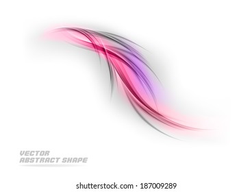 Abstract vector shape in the sweet colors.