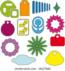 Abstract vector shapes