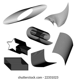 abstract vector shapes