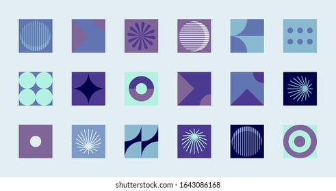 Abstract vector shapes collection of naive hand-drawn elements and simple geometrical forms, useful for web design, poster art, textile design, decorative print, invitation letter, background.