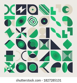 Abstract vector shapes collection of naive hand-drawn elements and simple geometrical forms, useful for web design, poster art, textile design, decorative print, invitation letter, background.