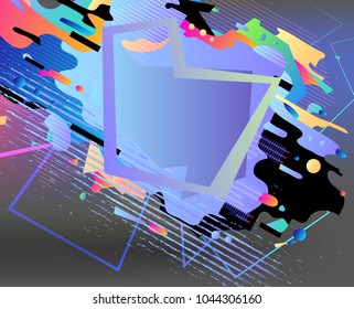 Abstract vector shapes. Creative art design