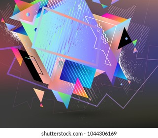 Abstract vector shapes. Creative art design