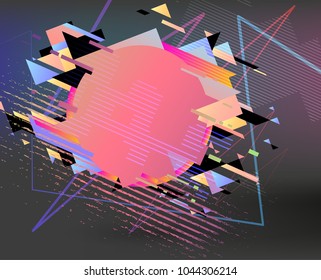Abstract vector shapes. Creative art design