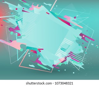 Abstract vector shapes. Creative art design