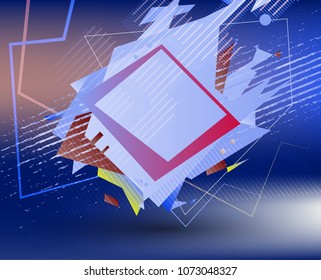 Abstract vector shapes. Creative art design