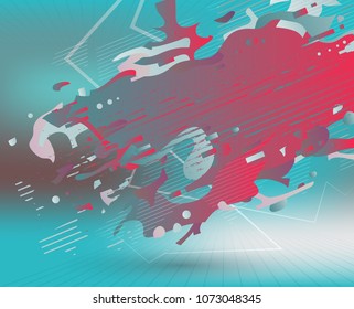 Abstract vector shapes. Creative art design