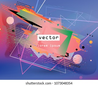 Abstract vector shapes. Creative art design