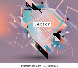 Abstract vector shapes. Creative art design