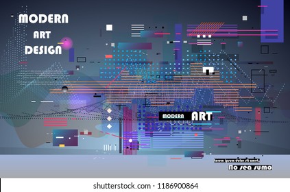 Abstract vector shapes. Creative art design