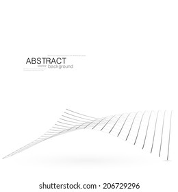 Abstract vector shapes on a white background