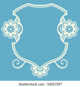 abstract vector shield design