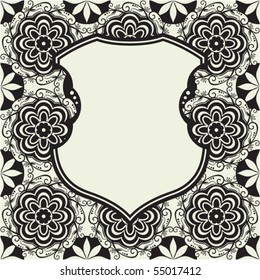 abstract vector shield design