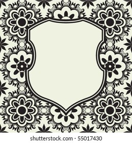 abstract vector shield design