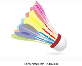 Abstract vector shuttlecock, wallpaper