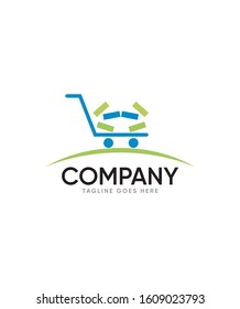 Abstract vector sign in Cart . Logo for Business, Corporation
