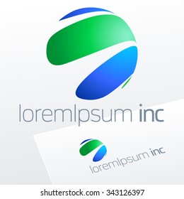 Abstract vector sign. Colorful logo for Business, Technology, Corporation