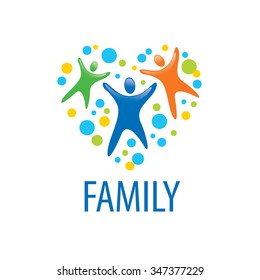 abstract vector sign for the family and the union people