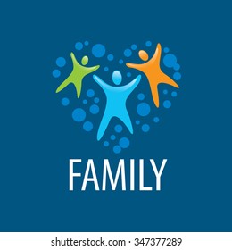 abstract vector sign for the family and the union people