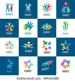 Abstract Vector Sign For The Family And The Union People