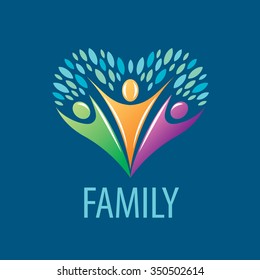 abstract vector sign for the family and the union people