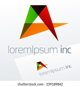 Abstract vector sign. Logo for Business, Technology, Corporation