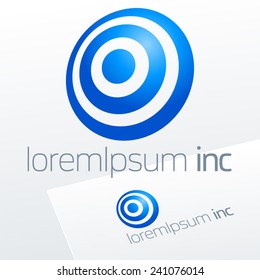 Abstract vector sign. Logo for Business, Media