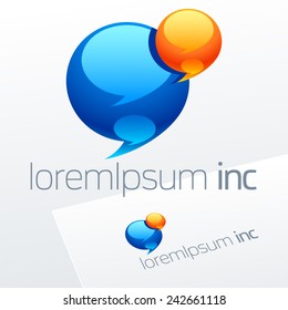 Abstract vector sign. Logo for Business, Corporation