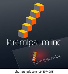 Abstract vector sign. Logo for Business, Building