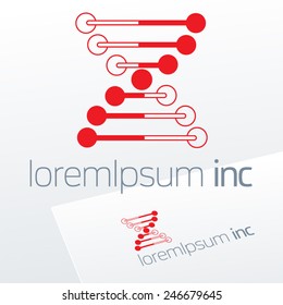 Abstract vector sign. Logo for Business, Technology