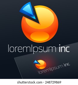Abstract vector sign. Logo for Business, Corporation, Technology