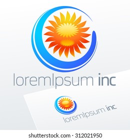 Abstract vector sign. Logo for Business, Tourism, Travel