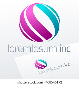 Abstract vector sign. Logo for Business, Corporation, Technology.