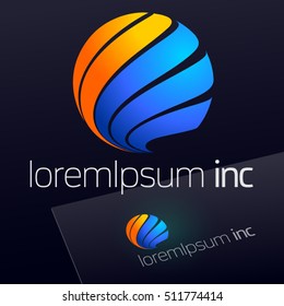 Abstract vector sign. Logo for Business, Tourism, Travel