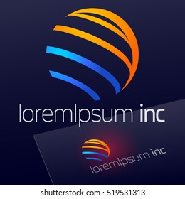 Abstract vector sign. Logo for Business, Tourism, Travel