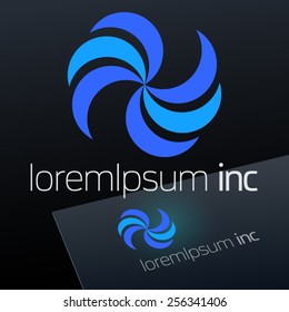 Abstract vector sign. Logo for Cosmetics, Fashion