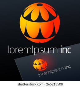 Abstract vector sign. Logo for Cosmetics, Fashion