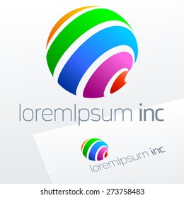 Abstract vector sign. Logo for Cosmetics, Fashion