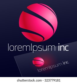 Abstract vector sign. Logo for Cosmetics, Fashion