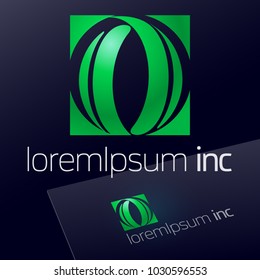 Abstract vector sign. Logo for Ecology, Pharmacy, Medicine activity.