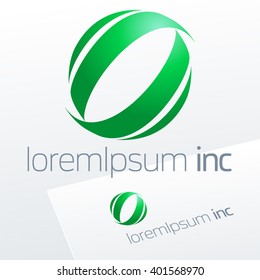 Abstract vector sign. Logo for Ecology, Pharmacy, Cosmetic activity