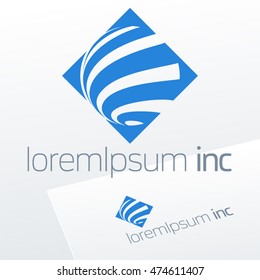 Abstract vector sign. Logo for Ecology, Cosmetic, Pharmacy and Medicine activity