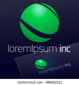 Abstract vector sign. Logo for Ecology, Pharmacy, Cosmetic activity