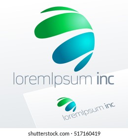 Abstract vector sign. Logo for Ecology, Cosmetic, Pharmacy and Medicine activity