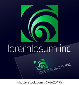 Abstract vector sign. Logo for Ecology, Pharmacy, Medicine activity