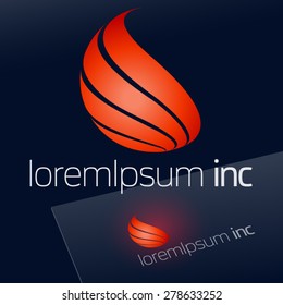 Abstract vector sign. Logotype for Business, Technology, Corporation.
