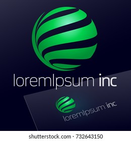 Abstract vector sign. Logotype for Ecology, Pharmacy, Medicine activity
